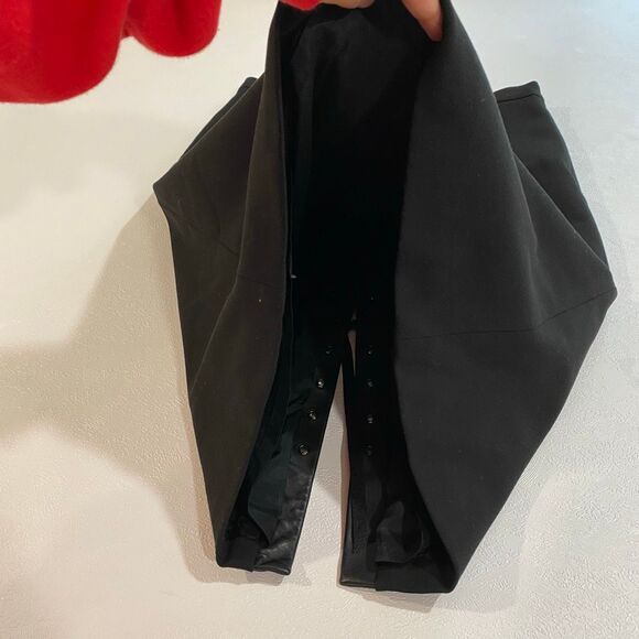 BCBGMAXAZRIA Black Lace-Up Faux Leather Trim Pencil Skirt Women’s Size 4 - Picture 7 of 7